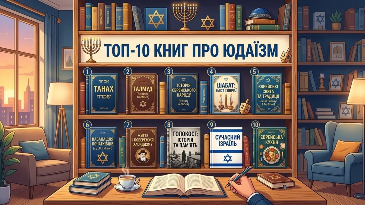 ТОП-10 книг про юдаїзм 2026 року